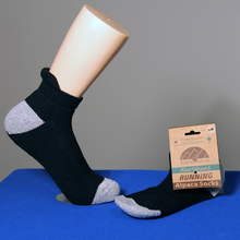 Load image into Gallery viewer, Alpaca Running Cushioned Tab Ankle Socks from AndeanSun