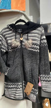 Load image into Gallery viewer, SALE!!!  Ladies Hooded Wool Sweater/Coat
