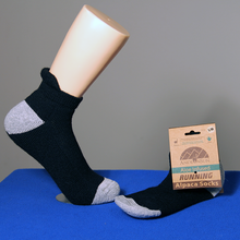 Load image into Gallery viewer, Alpaca Running Cushioned Tab Ankle Socks from AndeanSun
